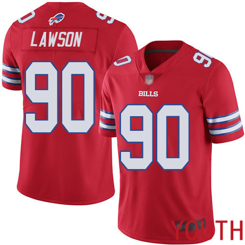 Youth Buffalo Bills 90 Shaq Lawson Limited Red Rush Vapor Untouchable NFL Jersey
